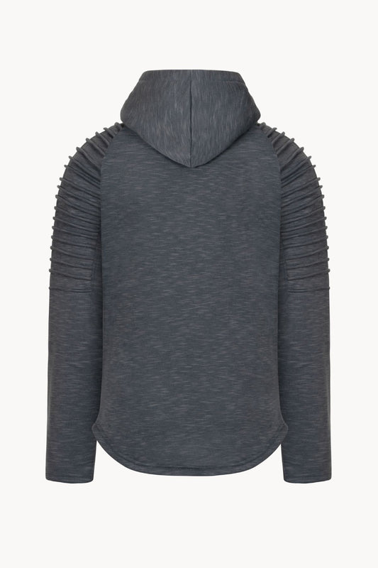 Ribbed Hooded Sweater